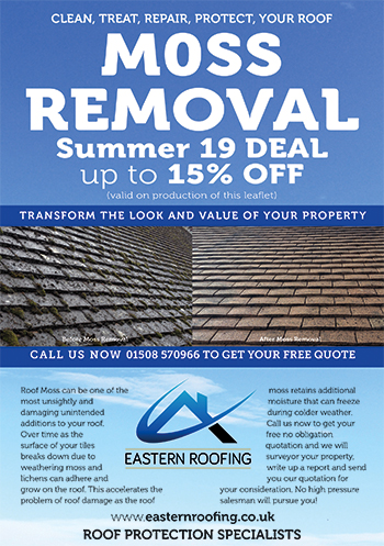 Moss OFF roof summer offer.